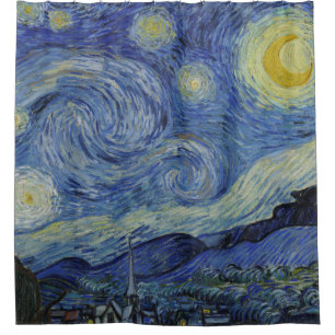 Rideaux De Douche Starry Night Vincent van Gogh Art Peinture