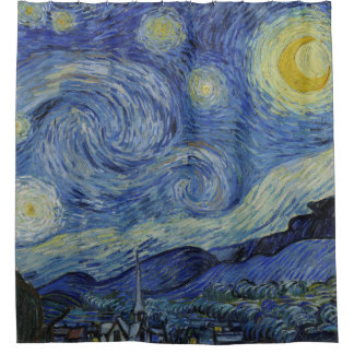 Rideaux De Douche Starry Night Vincent van Gogh Art Peinture