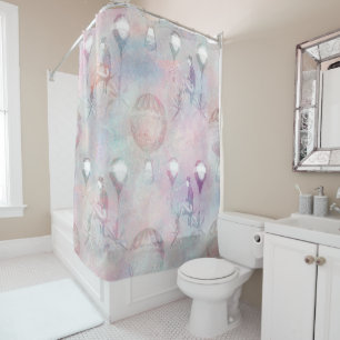 Rideaux De Douche Steampunk Hot Air   Vintage