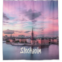 Stockholm Capital of Sweden Night Skyline