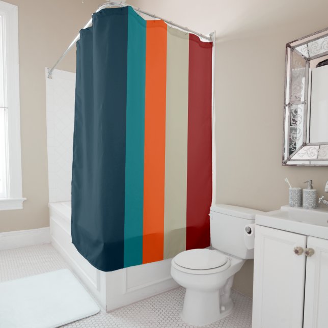 Rideaux De Douche Stripes du sud-ouest 17 (En situation)