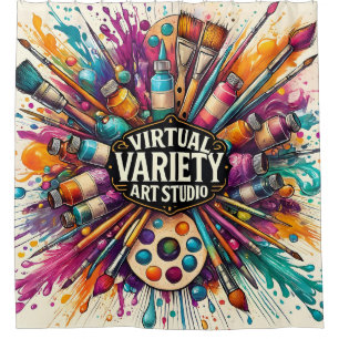 Rideaux De Douche Studio d'art varié virtuel - 