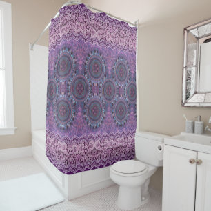 Rideaux De Douche Style Boho pourpre