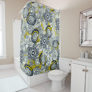 Rideaux De Douche succulent chartreuse indigo
