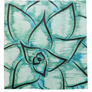 Rideaux De Douche Succulent vert clair