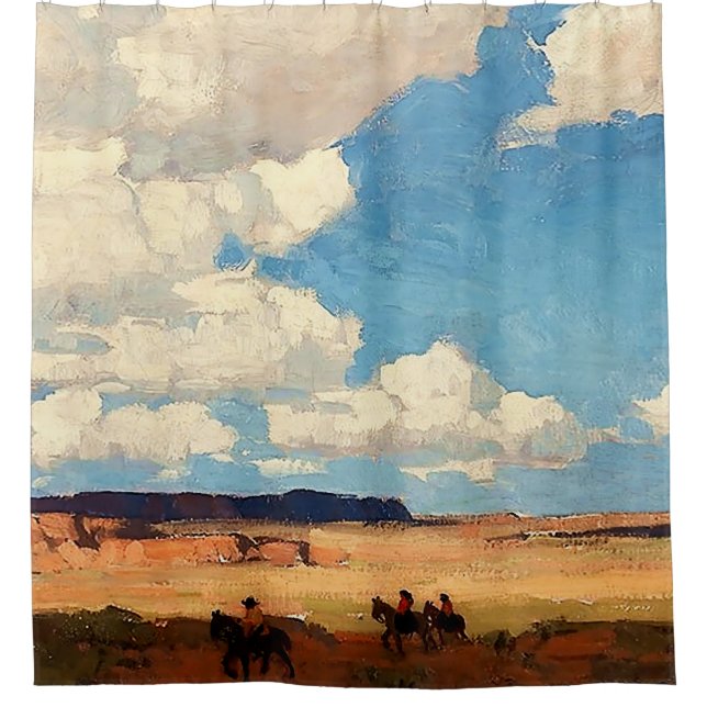 Rideaux De Douche « Summer Cloud » Art occidental par Edgar Payne (Devant)