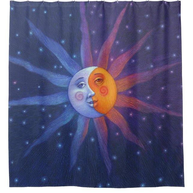 Rideaux De Douche Sun et lune (Devant)