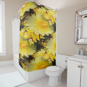 Rideaux De Douche Sunny Dahlias...