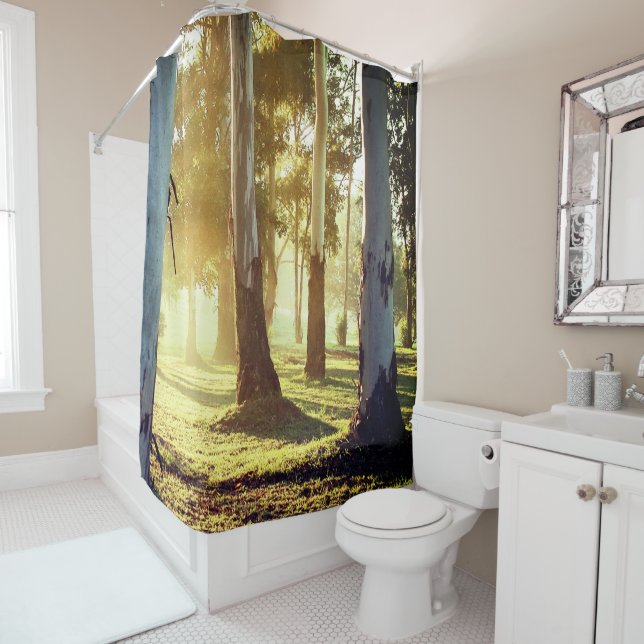 Rideaux De Douche Sunny Woods (En situation)