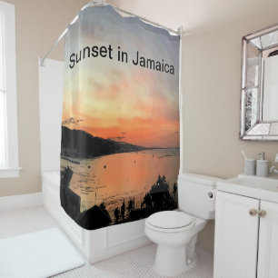 Rideaux De Douche Sunset en Jamaïque
