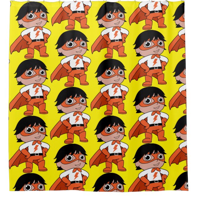 Rideaux De Douche Super Boy Action Hero (Devant)