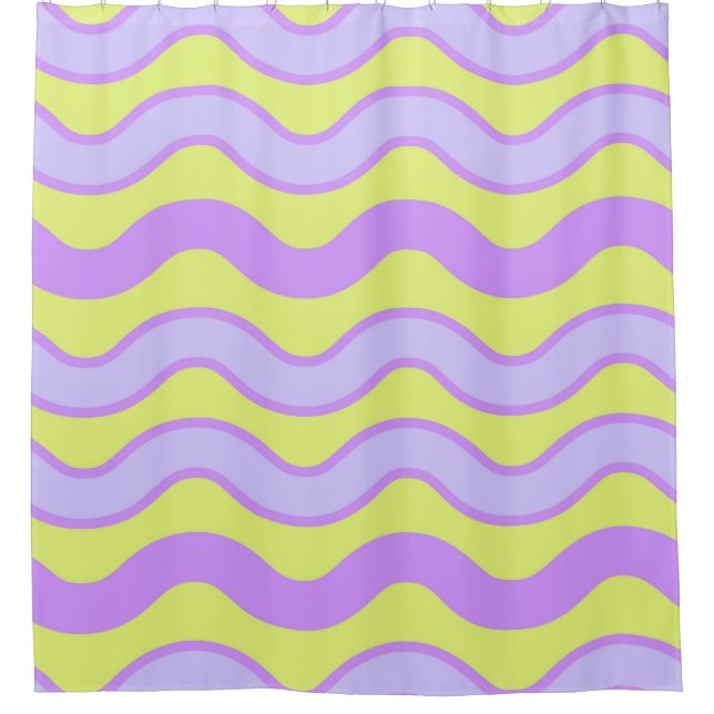 Rideaux De Douche Super chaux pourpre Stripe printemps moderne été (Devant)