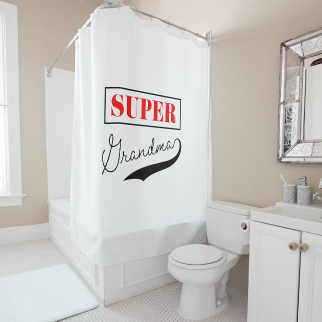 Rideaux De Douche Super grand-mère (En situation)