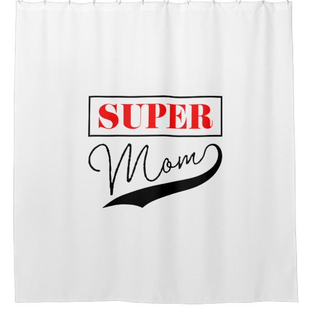 Rideaux De Douche Super Maman (Devant)