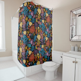Rideaux De Douche Superbe thème "Sous la mer", couleurs vives
