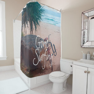 Rideaux De Douche Surf Beach Ocean Surfer