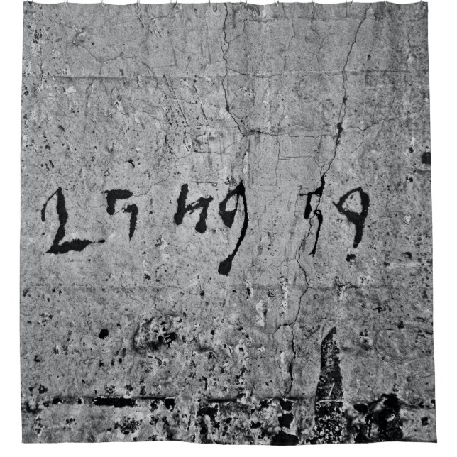 Rideaux De Douche Surface en béton noir et gris (Devant)