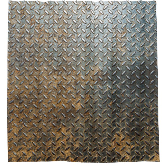 Rideaux De Douche Surface métallique, arrière - plan de texture réfl (Devant)
