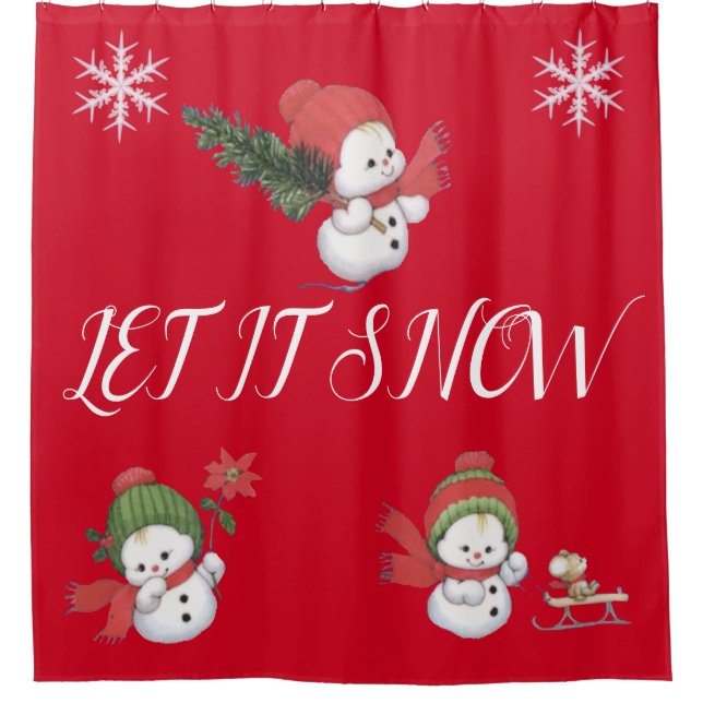 RIDEAUX DE DOUCHE SUZANNE ELIZABETH CHRISTMAS COLLECTION - (Devant)