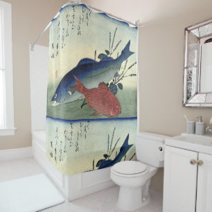 Rideaux De Douche Suzuki & Kimmedai - Poisson japonais Hiroshige