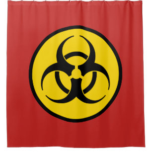Rideaux De Douche Symbole de Biohazard