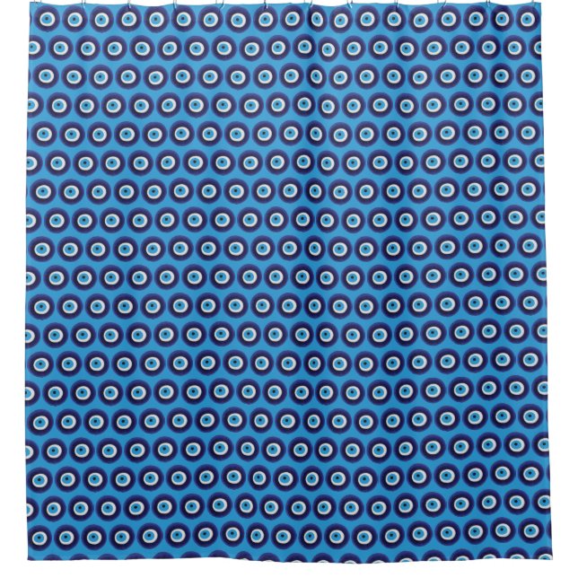 Rideaux De Douche Symbole de la perle bleue Amulet  (Devant)