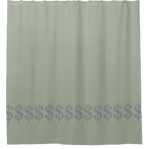 Rideaux De Douche Symbole dollar nager en espèces