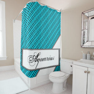 Rideaux De Douche Symbole Zodiaque Aquarius Standard par K Yoncich