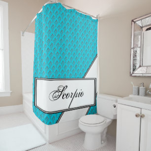 Rideaux De Douche Symbole Zodiaque Scorpio Élément par Kenneth Yonci