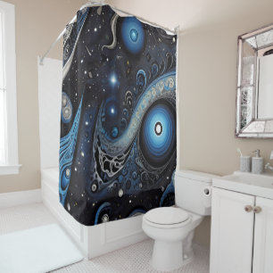 Rideaux De Douche Symboles anciens motif dans le design abstrait vib