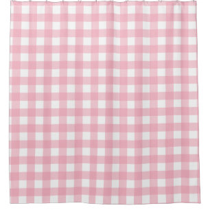 Rideaux De Douche Tableau de bord rose et blanc