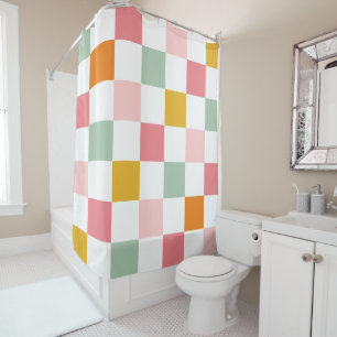Rideaux De Douche Tableau de contrôle multicolore Boho