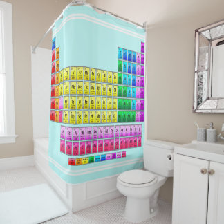 Rideaux De Douche tableau périodique des éléments, éléments chimique