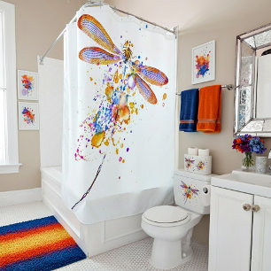 Rideaux De Douche Tache de libellule