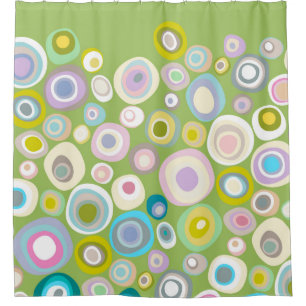 Rideaux De Douche tache de printemps vert