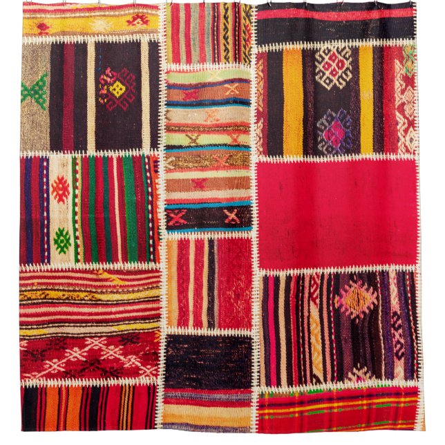 Rideaux De Douche Tapis turc Tissu artisanal (Devant)