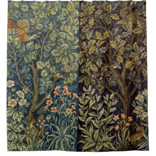 Rideaux De Douche Tapisserie de faisan de William Morris Art de la f