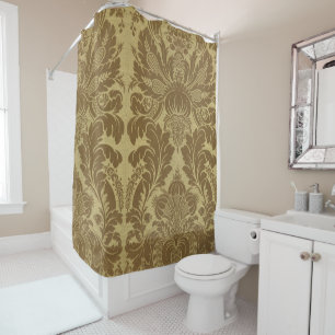 Rideaux De Douche Tapisserie florale Vintage riche Brocade Damask 18