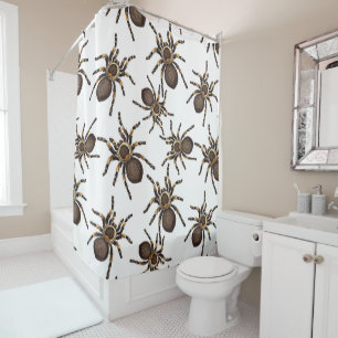 Rideaux De Douche Tarantula sur blanc