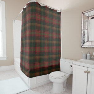 Rideaux De Douche Tartan de feuille d'érable canadien