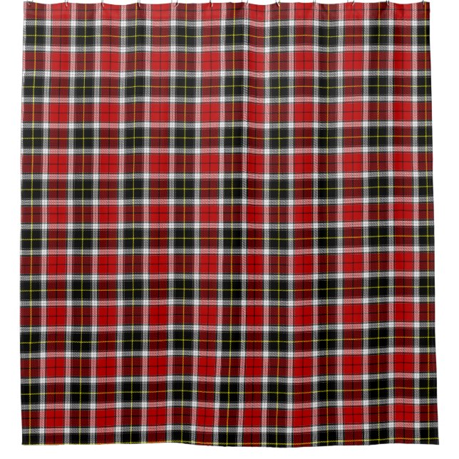Rideaux De Douche Tartan Plaid Du Clan Macpherson Traditionnel (Devant)