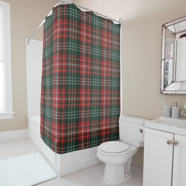 Rideaux De Douche Tartan provincial du Nouveau-Brunswick (En situation)