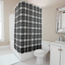 Tartan Scotland Plaid noir blanc gris chaudière