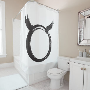 Rideaux De Douche Taureau Signe du zodiaque Astrologie Moderne Minim