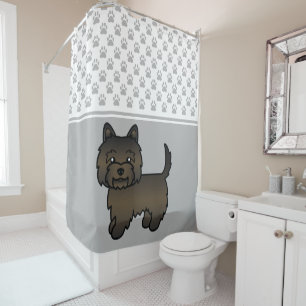 Rideaux De Douche Teckels de couleur fauve foncé - Chien mignon & pa