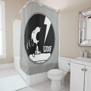 Rideaux De Douche Tee - shirt Snoopy Howling