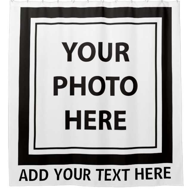 Rideaux De Douche Télécharger une photo et ajouter du texte - Person (Devant)