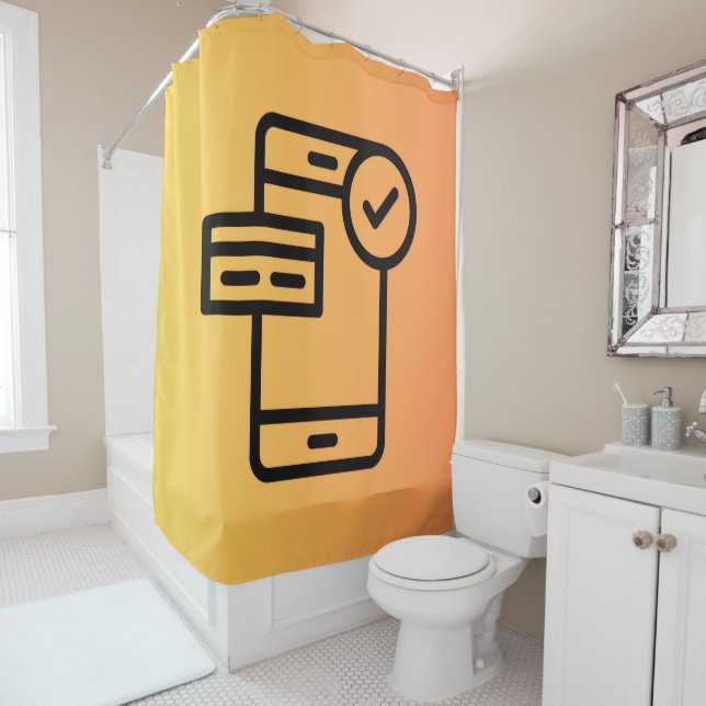 Rideaux de douche Téléphone (En situation)