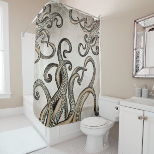 Rideaux De Douche Tentacles Monstre de la mer Kraken