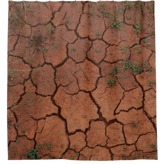 Rideaux De Douche terrain sec et fissuré (Devant)